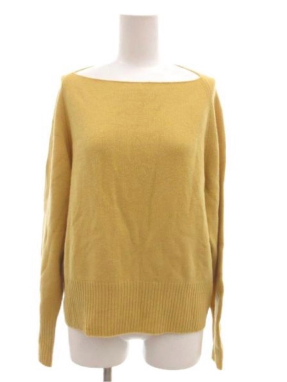 Vince Cashmere Boatneck Sweater in Gold  color Women